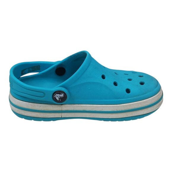 Crocs C10 Blue Slip-On Clogs With Adjustable Heel Strap For Kids Blue - Picture 4 of 9